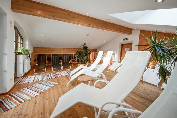 Panorama-Wellnessbereich im Alpengasthof & Hotel Kopphütte